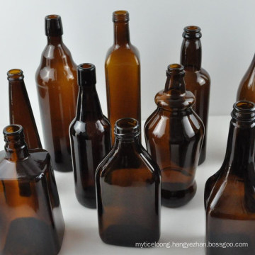 500ml Amber Blue Glass Beer Bottle Beverage Bottle Wholesale